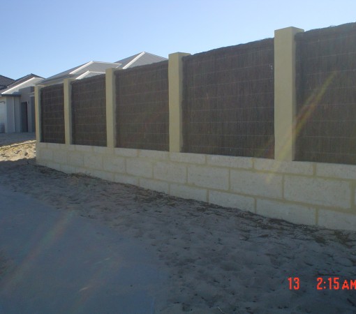 Limestone wall Piers & Bushbrush inserts 2