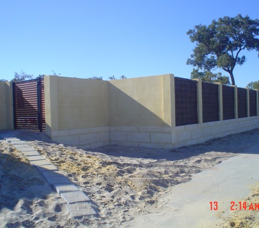 Limestone wall Piers & Bushbrush inserts