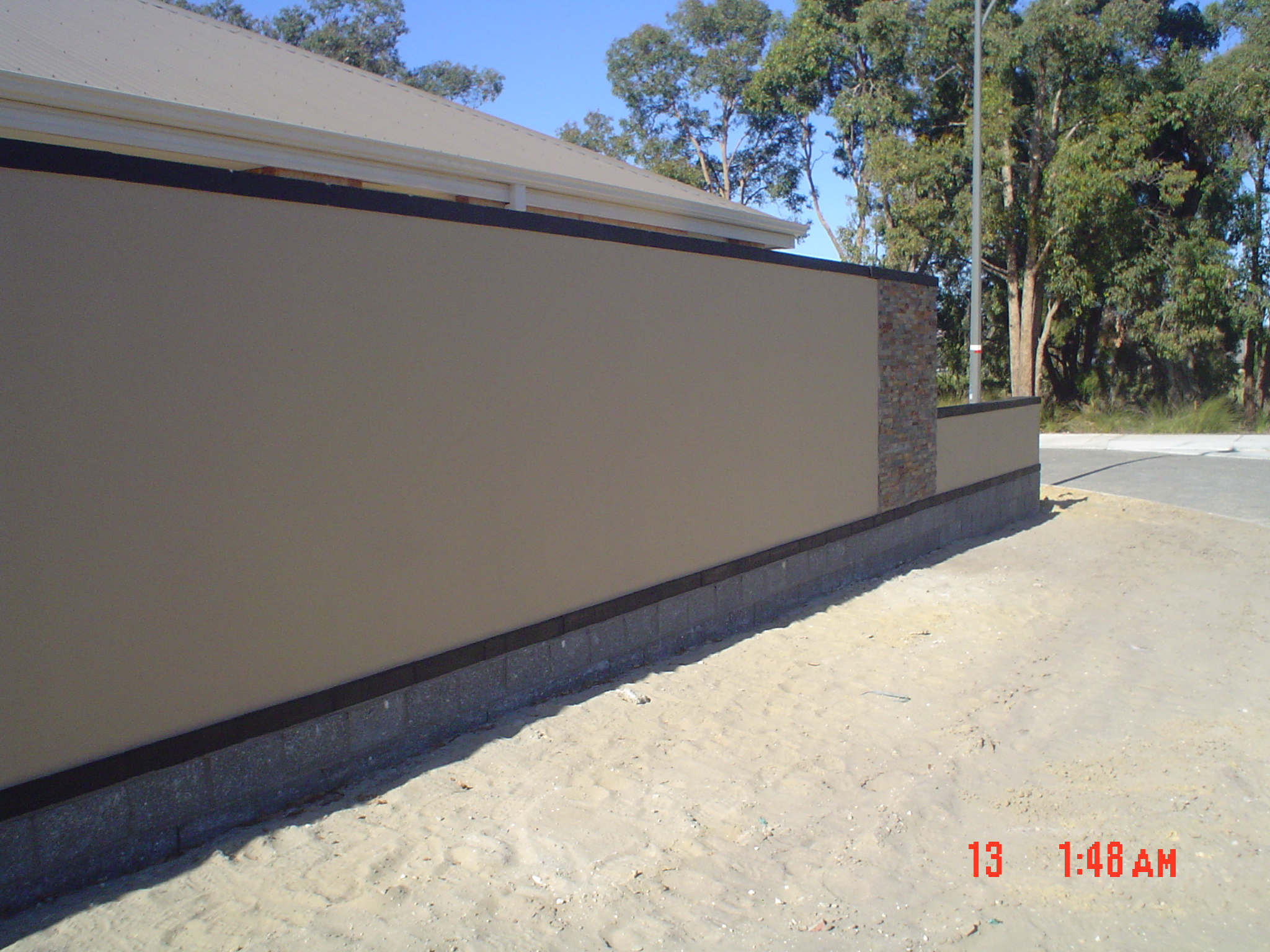 Brick Fencing Suburban Street Scapes
